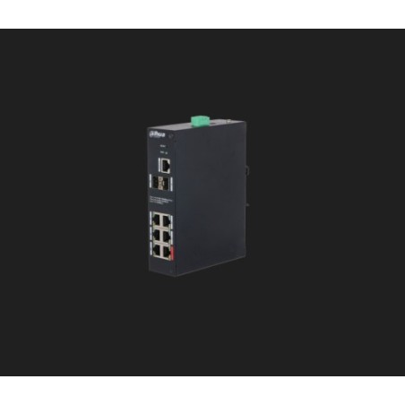 34326-(DH-HS4208-4GT-90) DAHUA SWITCH INDUSTRIAL 8 PUERTOS, 4 PUERTOS POE, MANAGED