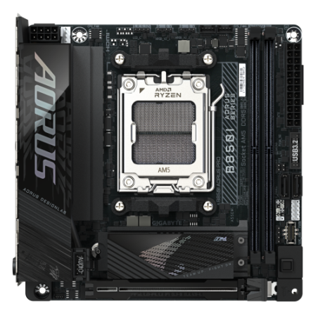 34382-GIGABYTE B850I AORUS PRO Placa Base - Compatible con procesadores AMD Ryzen Serie 9000, VRM digital de 8+2+1 fases