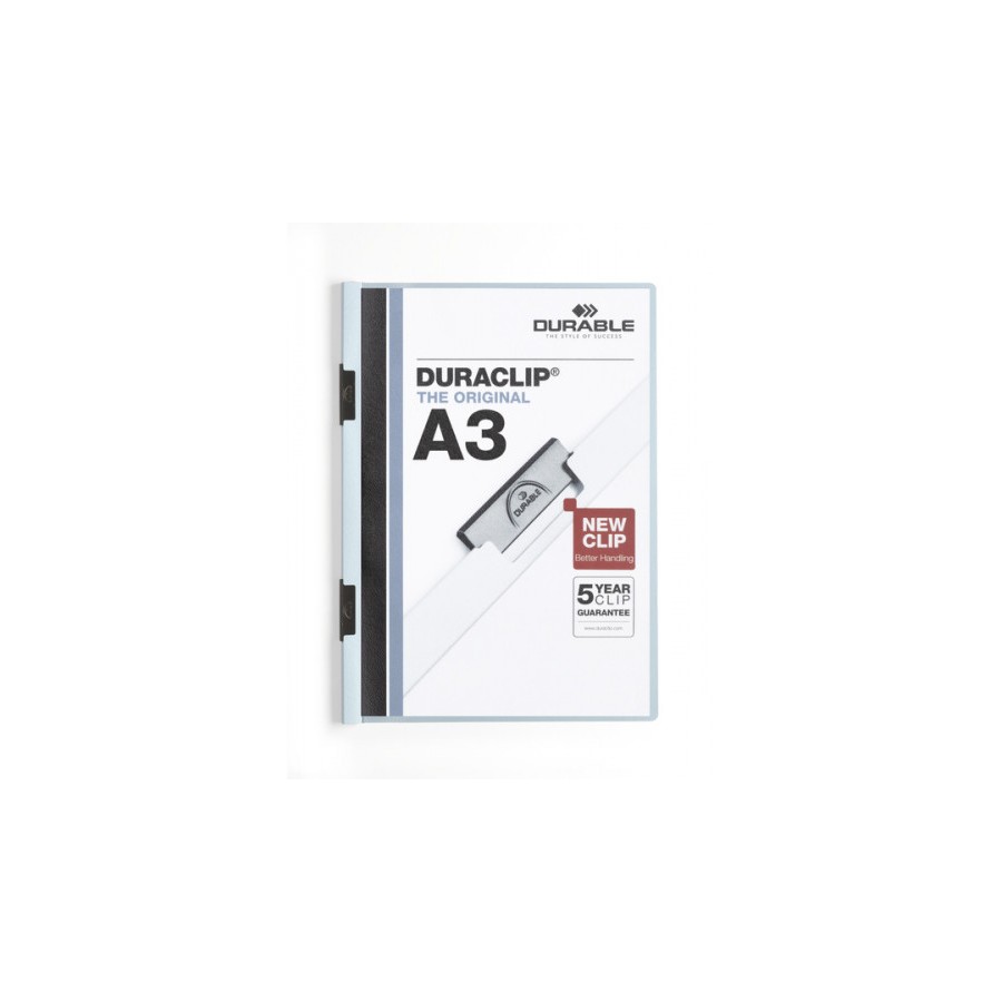 3441-DOSSIER CON CLIP 60 H A3 AZUL DURABLE 2218-06