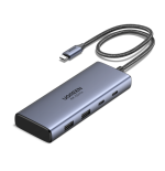34552-Ugreen 7-in-1 USB-C Hub CM498 Acoplamiento Base Gris
