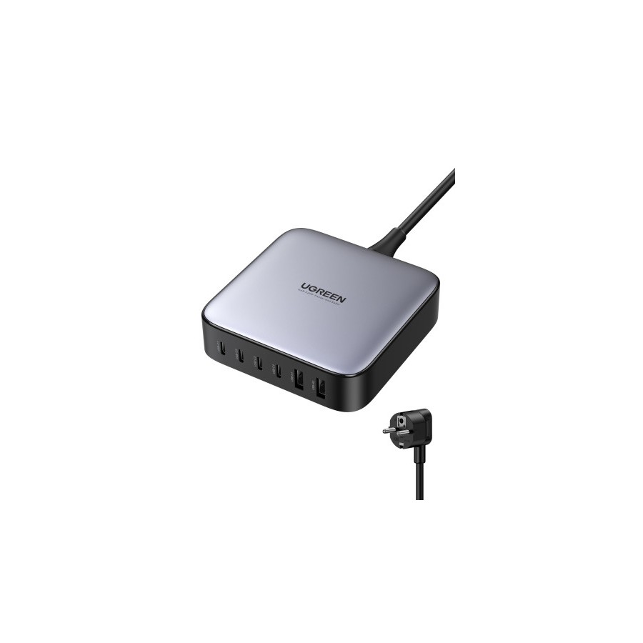 34558-Ugreen Nexode Universal Negro, Gris Corriente alterna Carga rapida Interior