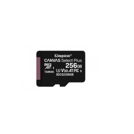 34587-KINGSTON 256GB MICSDXC CANVAS SELECT PLUS 100R A1 C10 CARD+ADP