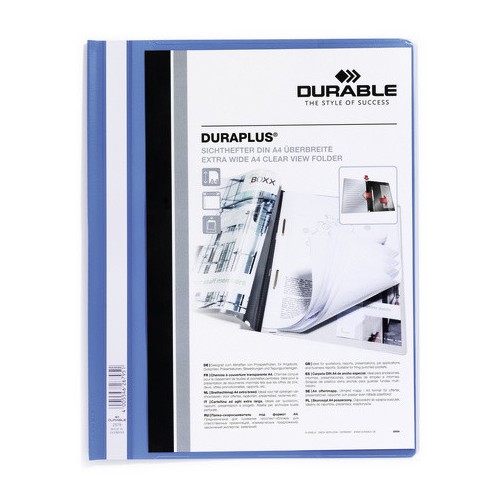 3460-DOSSIER FASTENER DURAPLUS A4 PVC AZUL CLARO DURABLE 2579-06