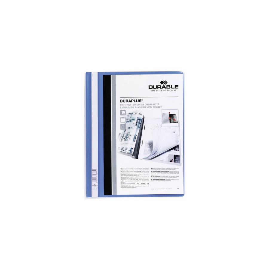 3460-DOSSIER FASTENER DURAPLUS A4 PVC AZUL CLARO DURABLE 2579-06 3460-DOSSIER FASTENER DURAPLUS A4 PVC AZUL CLARO DURABLE 2579-06