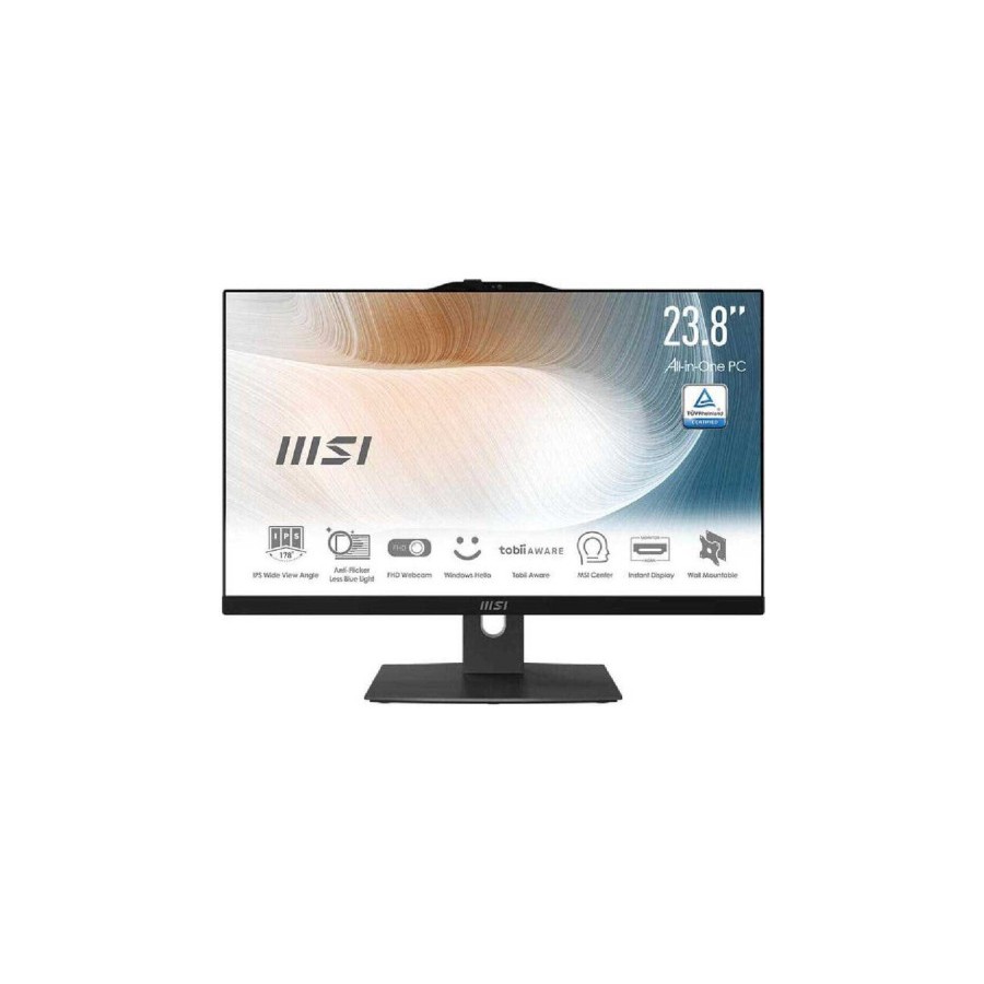 34749-MSI AIO MODERN AM242P 12M-645EU. 23.8" IPS LED FHD 16:9 (1920X1080). I5-1235U. UMA. SO-DIMM DDR4 16GB (8G*2). 512G