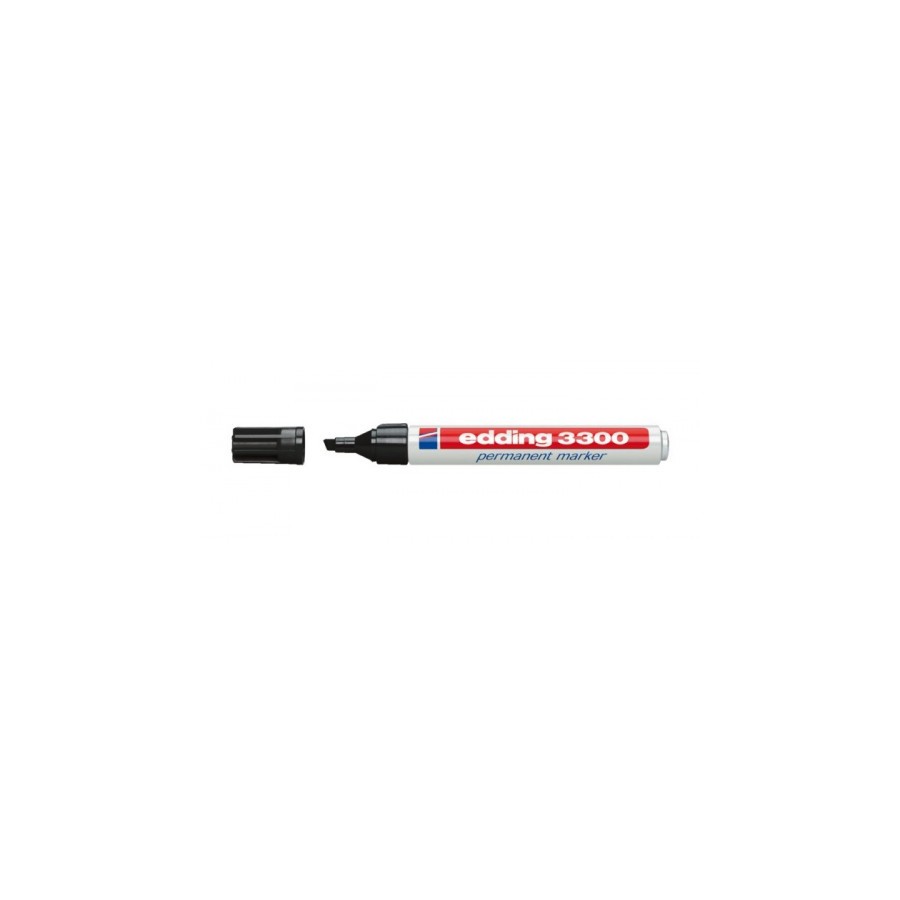 3477-MARCADOR PERMANENTE PUNTA BISELADA 1-5MM 3300 NEGRO EDDING 3300-01