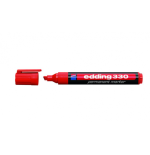 3483-MARCADOR PERMANENTE PUNTA BISELADA 1-5MM 330 ROJO EDDING 330-02