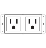 34883-Kramer Electronics TS-2US toma de corriente