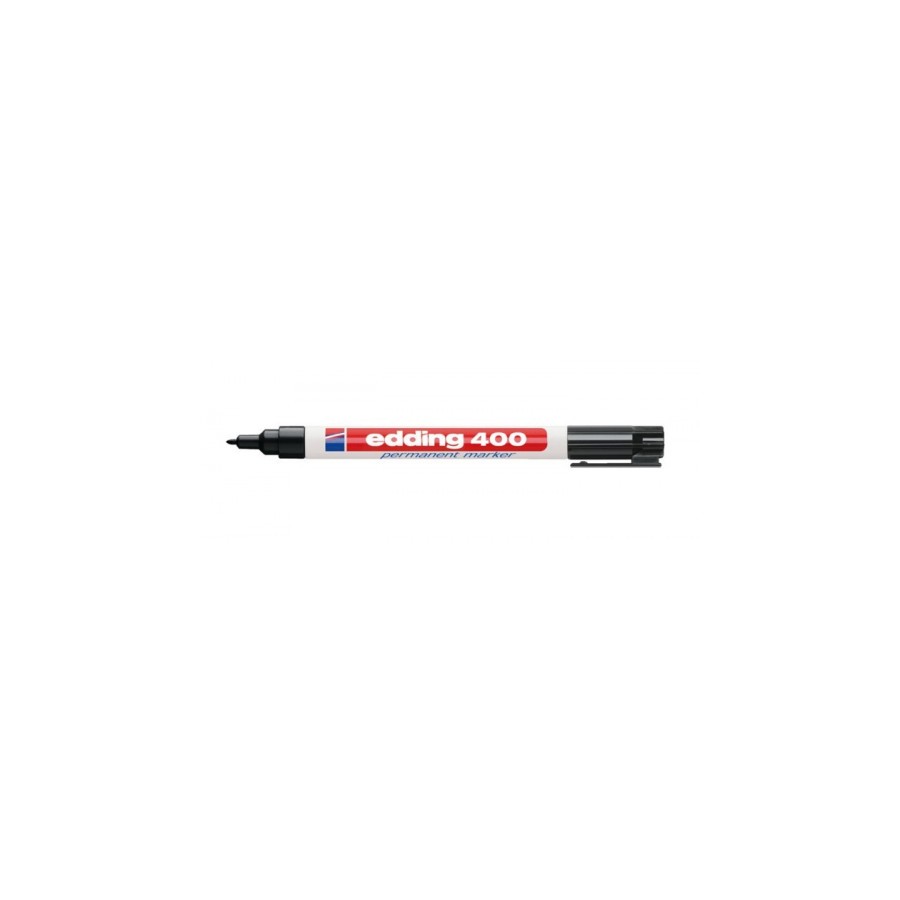 3489-MARCADOR PERMANENTE BOLSILLO PUNTA REDONDA NEGRO EDDING 400-01