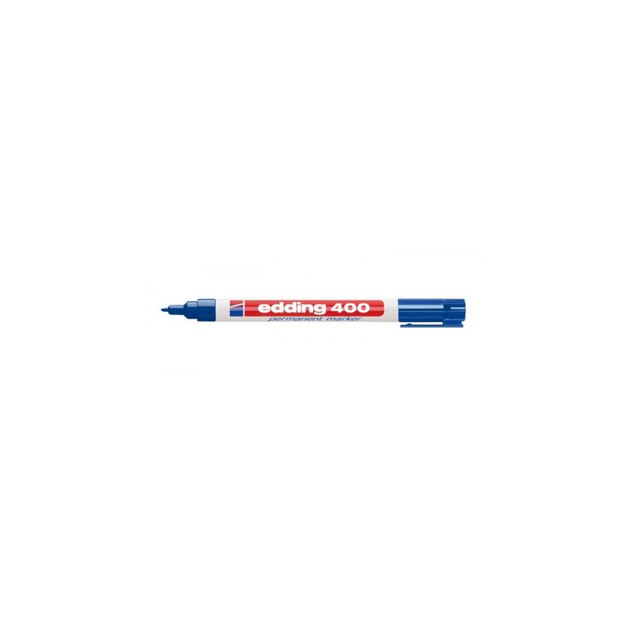 3490-MARCADOR PERMANENTE BOLSILLO PUNTA REDONDA AZUL EDDING 400-03