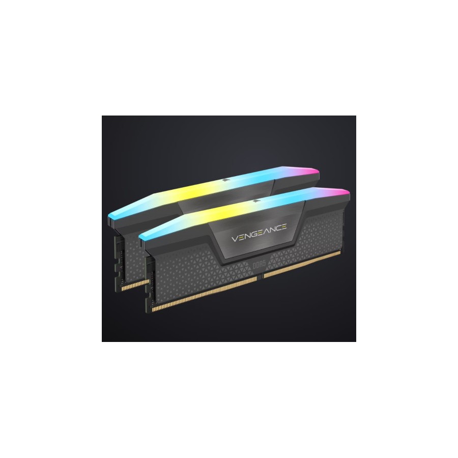 34911-MEMORIA CORSAIR DDR5 64GB 2X32GB PC5200 VENGEANCE RGB CMG64GX5M2B5200Z40