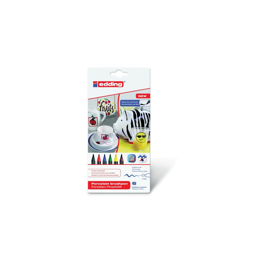 3495-ESTUCHE ROTULADOR PARA CERAMICA COLORES BASICOS EDDING 4200-6-S-000 3495-ESTUCHE ROTULADOR PARA CERAMICA COLORES BASICOS EDDING 4200-6-S-000