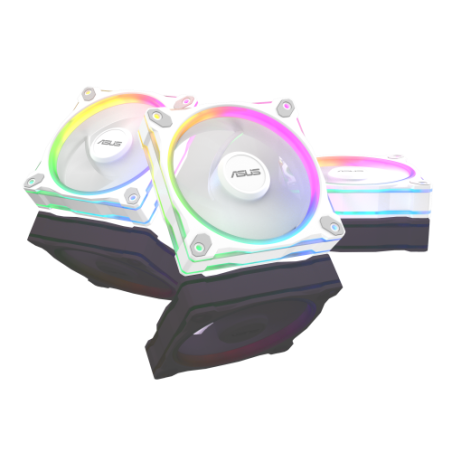 34952-ASUS Prime MR120 Fan ARGB Reverse White 3in1 Carcasa del ordenador Ventilador 12 cm Blanco 3 pieza(s)