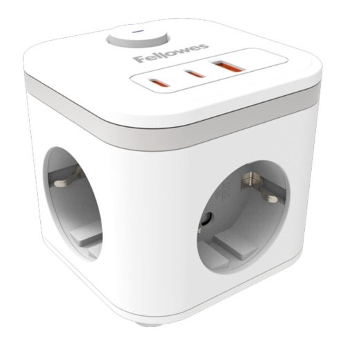 35080-TOMA CARGA + USB A/C DIAMETRO 60/80 CM BLANCO FELLOWES 100137178