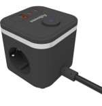 35083-CUBO MULTIENCHUFE 3 TOMAS + 2XUSB C + 1 USB A NEGRO FELLOWES 100137167