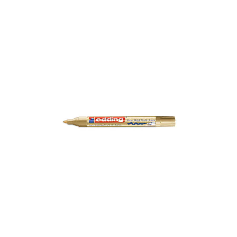 3528-MARCADOR PERMANENTE 2-4MM 750 ORO EDDING 750-53