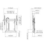 35320-VOGELS RISE 2008 MOTORIZED DISPLAY LIFT FLOOR/WALL 80 WHITE (RISE2008 )