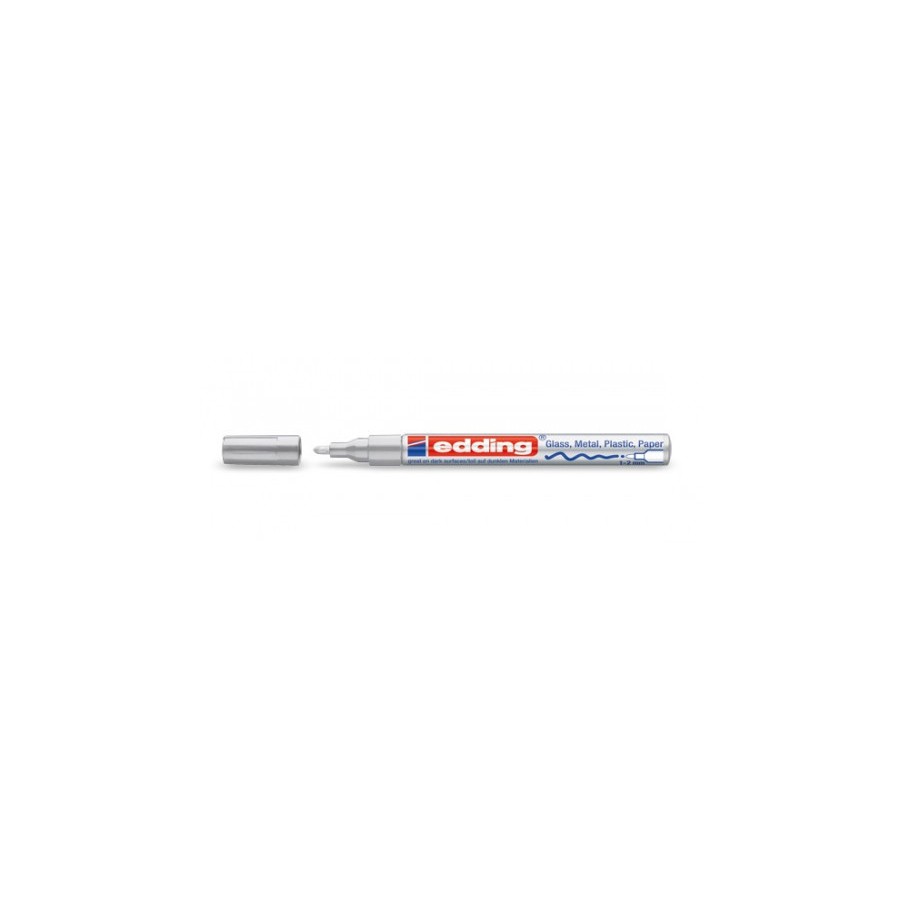 3536-MARCADOR PERMANENTE 1-2MM 751 PLATA EDDING 751-54