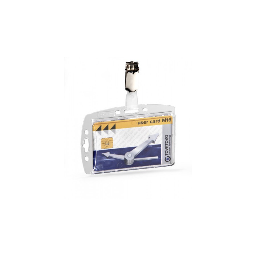 3542-CAJA DE 25 IDENTIFICADORES RIGIDOS CON PINZA PARA TARJETAS 54X85 DURABLE 8005-19 3542-CAJA DE 25 IDENTIFICADORES RIGIDOS CON PINZA PARA TARJETAS 54X85 DURABLE 8005-19