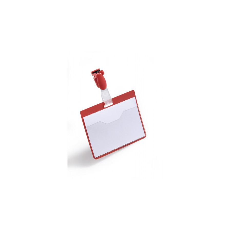 3552-CAJA DE 25 IDENTIFICADORES CON PINZA ROJO 60X90 DURABLE 8106-03 3552-CAJA DE 25 IDENTIFICADORES CON PINZA ROJO 60X90 DURABLE 8106-03