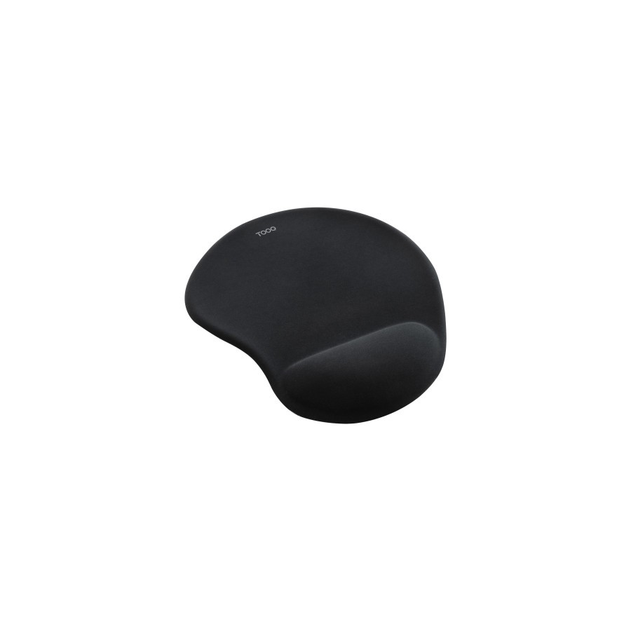 35613-TooQ Alfombrilla para raton ergonomica con reposamunecas de gel, Negro