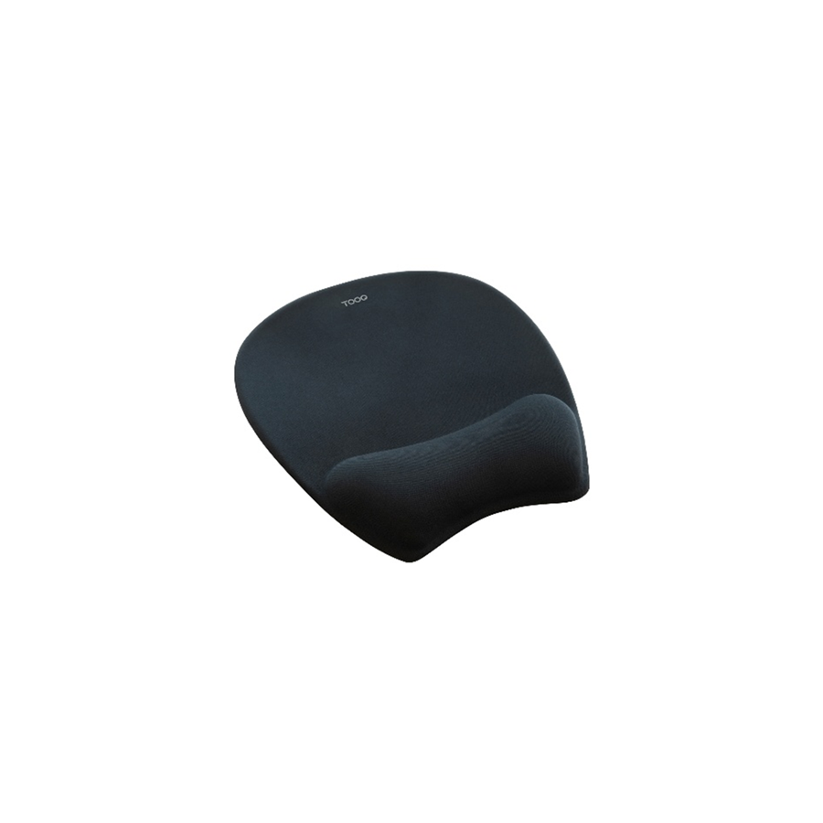35615-TooQ Alfombrilla para raton ergonomica con reposamunecas de Espuma Viscoelastica, Negro