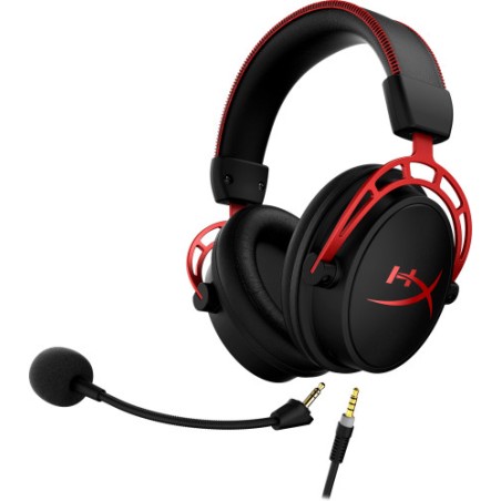 35636-HP HyperX Cloud Alpha Auriculares Alambrico Diadema Juego Negro, Rojo