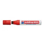 3570-MARCADOR PERMANENTE PUNTA BISELADA 5-16MM 850 ROJO EDDING 850-02