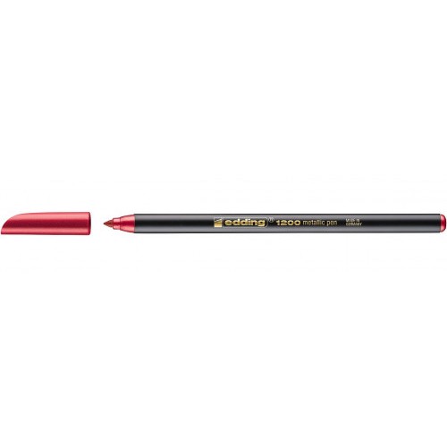 3582-ROTULADOR PUNTA FINA 1200 ROJO METALICO EDDING 1200-072