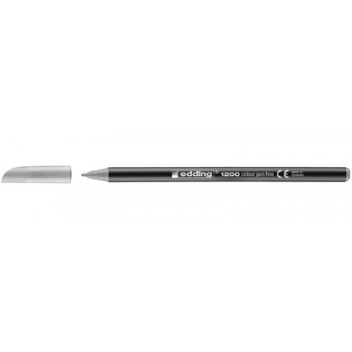 3589-ROTULADOR PUNTA FINA 1200 PASTEL GRIS PLATA EDDING 1200-026
