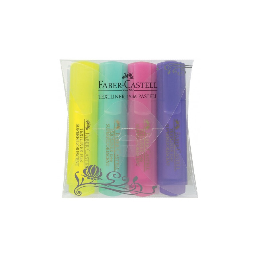 3602-ESTUCHE 4 MARCADORES FLUOR TEXTLINER SURTIDO PASTEL FABER CASTELL 154610 3602-ESTUCHE 4 MARCADORES FLUOR TEXTLINER SURTIDO PASTEL FABER CASTELL 154610