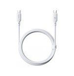 36040-OS-BASEUS SILKY FAST CHARGING DATA CABLE USB-A TO USB-C 3A 1M MOON WHITE