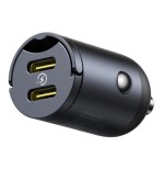 36050-BASEUS TINY STAR MINI CAR CHARGER 2C 30W COSMIC BLACK