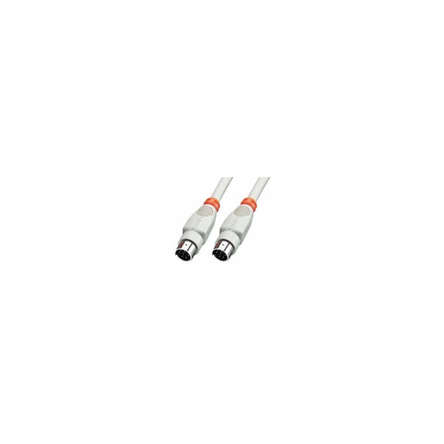 36260-Lindy 8 Pin Mini DIN Cable 2 m cable paralelo Gris
