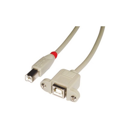 36265-Lindy 31801 cable USB USB 2.0 1 m USB B Gris