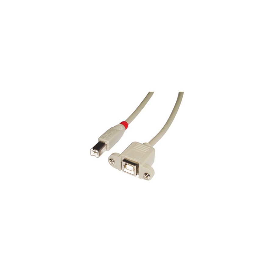 36265-Lindy 31801 cable USB USB 2.0 1 m USB B Gris