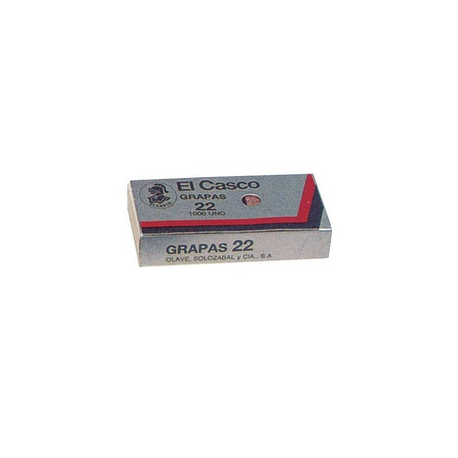3634-CAJA DE 1000 GRAPAS GALVANICZADAS MODELO 22/6G EL CASCO 1G00221 3634-CAJA DE 1000 GRAPAS GALVANICZADAS MODELO 22/6G EL CASCO 1G00221
