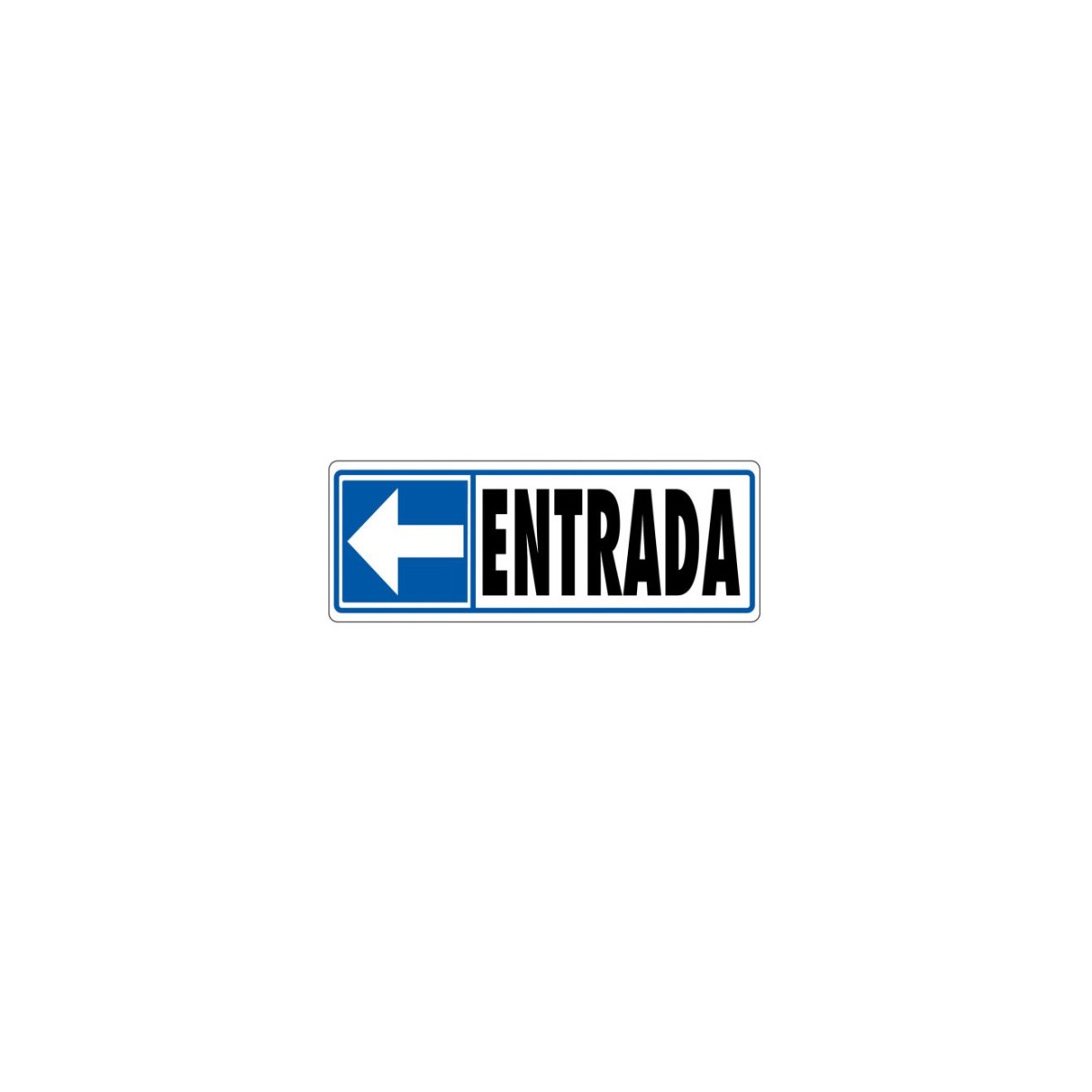 SENAL ENTRADA IZQUIERDA 175X65 PVC GRIS ARCHIVO 2000 6177 08 GS