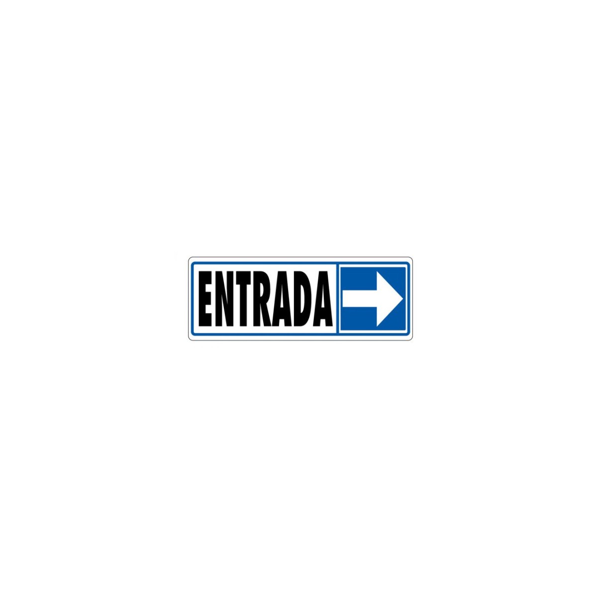 SENAL ENTRADA DERECHA 175X65 PVC GRIS ARCHIVO 2000 6177 09 GS