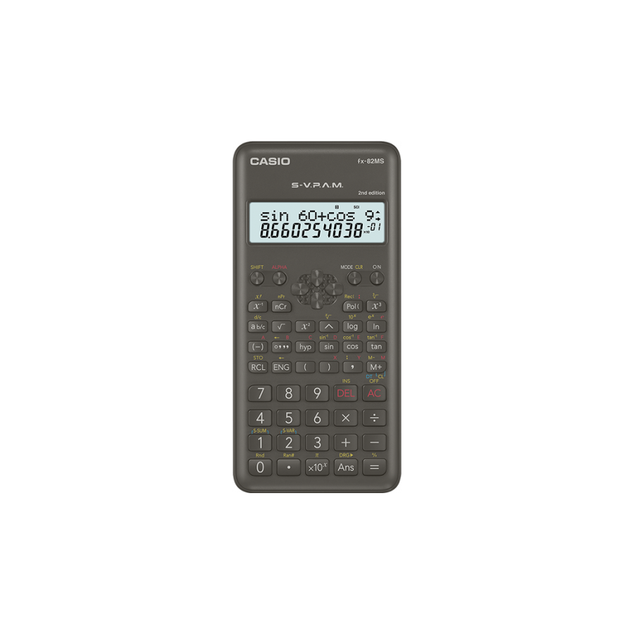 3643-CALCULADORA CIENTIFICA DE 12 DIGITOS CASIO FX-82MS-2-W-ET-B