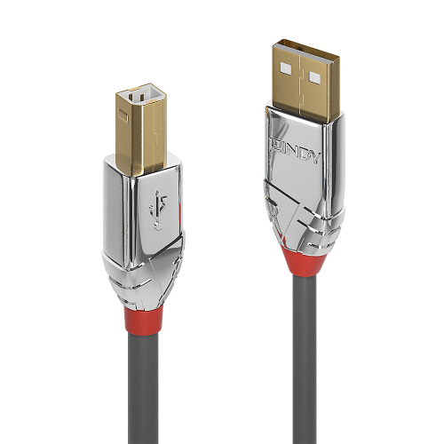 36457-Lindy 36640 cable USB USB 2.0 0,5 m USB A USB B Gris