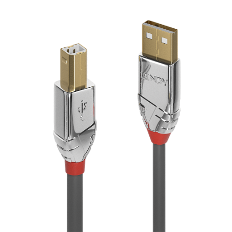 36465-Lindy 36644 cable USB USB 2.0 5 m USB A USB B Gris