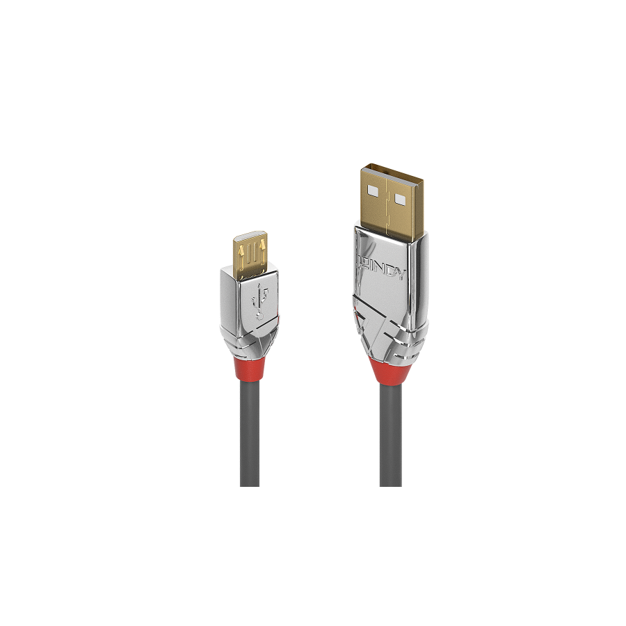 36477-Lindy 36654 cable USB USB 2.0 5 m USB A Micro-USB B Gris