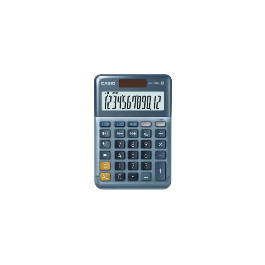 3651-CALCULADORA DE SOBREMESA DE 12 DIGITOS CASIO MS-120EM 3651-CALCULADORA DE SOBREMESA DE 12 DIGITOS CASIO MS-120EM