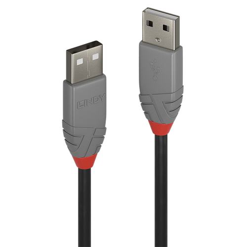 36531-Lindy 36694 cable USB USB 2.0 3 m USB A Negro, Gris