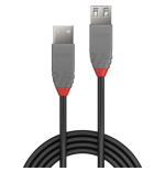 36542-Lindy 36703 cable USB USB 2.0 2 m USB A Negro, Gris