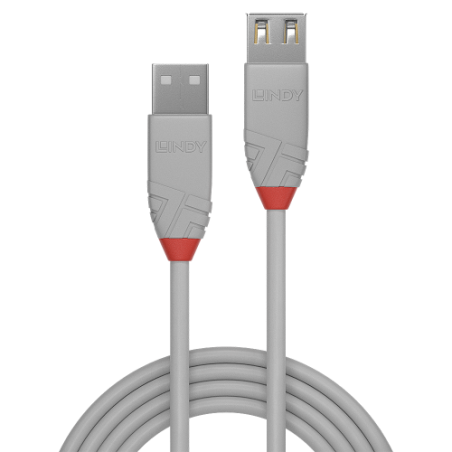 36548-Lindy 36710 cable USB USB 2.0 0,2 m USB A Gris