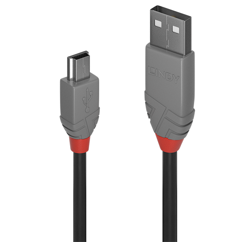 36559-Lindy 36720 cable USB USB 2.0 0,2 m USB A Mini-USB B Negro