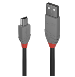 36569-Lindy 36725 cable USB USB 2.0 5 m USB A Mini-USB B Negro
