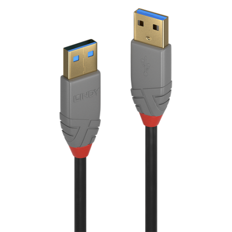 36595-Lindy 36751 cable USB USB 3.2 Gen 1 (3.1 Gen 1) 1 m USB A Negro